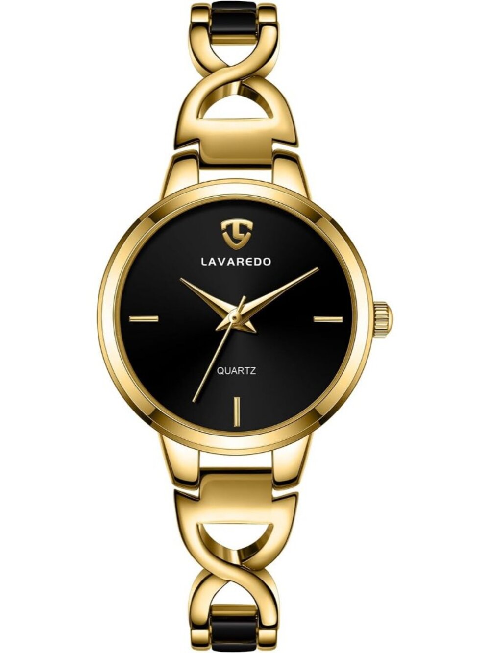 Women's Interval Black Elegant Classic Dainty Bracelet Luxury Classic Wristwatch